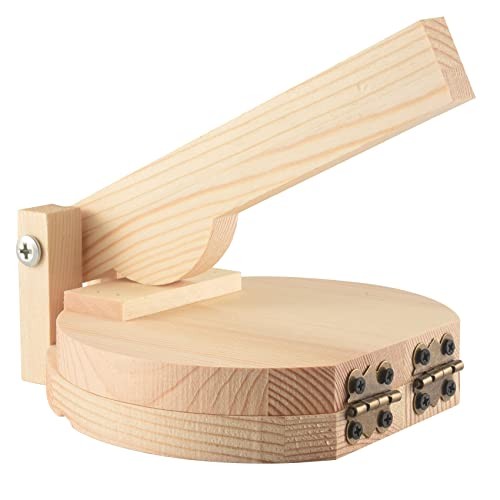 Wood tortilla press dumpling - press,