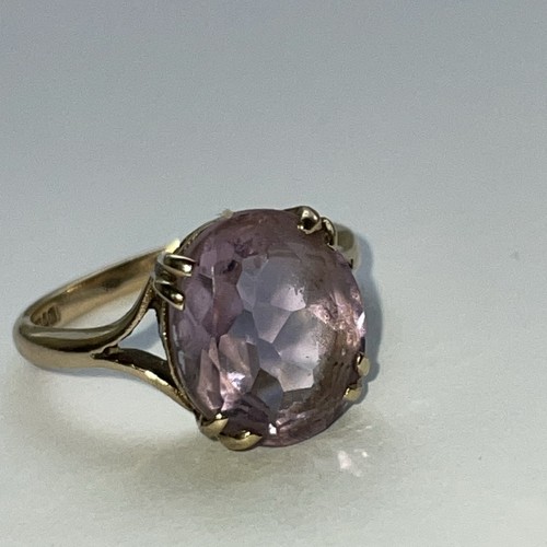 Hallmarked carat gold ring - a,