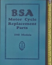 Bsa m20 parts book 1940 - book, all