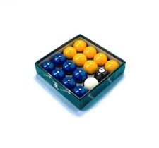  ARAMITH BLUES & YELLOWS 2" (50.8mm)  PREMIER MATCH POOL BALLS