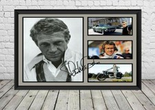 Steve mcqueen signed poster - steve,