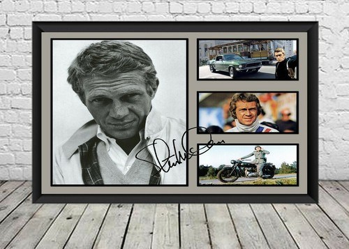 Steve mcqueen signed poster - steve,