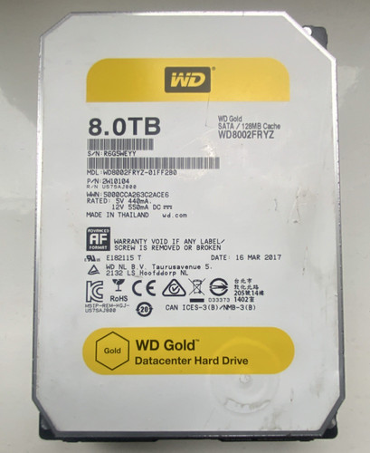 Western digital gold - digital, 8tb