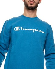 BNWT CHAMPION Blue Sweatshirt Comfort Fit Crew Neck Pullover | Jumper NEW