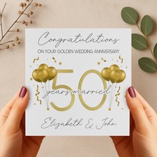 Personalised 50th Golden