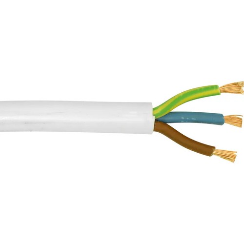 White core flex 5mm - white, 0.75mm