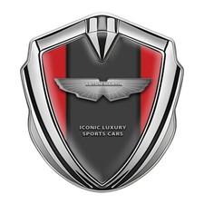 Metal emblem with silicone