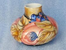 Old Tupton Ware squat shape Tube lined Pomegranate Vase 12 cm tall