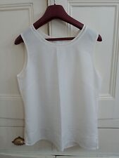 Ladies Cream Sleeveless Top