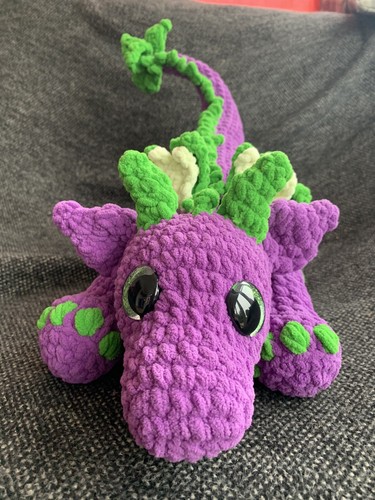 Handmade crochet happy - crochet, purple