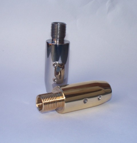 Polished silencer adaptor - silencer,