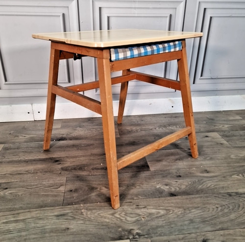 Vintage utility table - vintage, stool