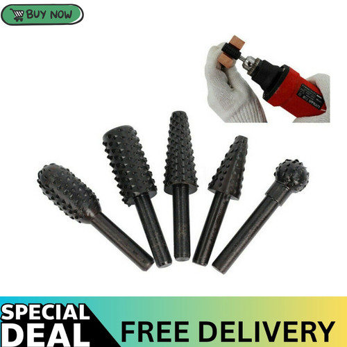 5pcs wood carving rotary files - 5pcs,