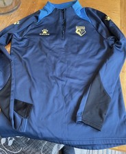 Watford FC Football 3/4 Track Top shirt Size M (38-40") Navy Training Kit