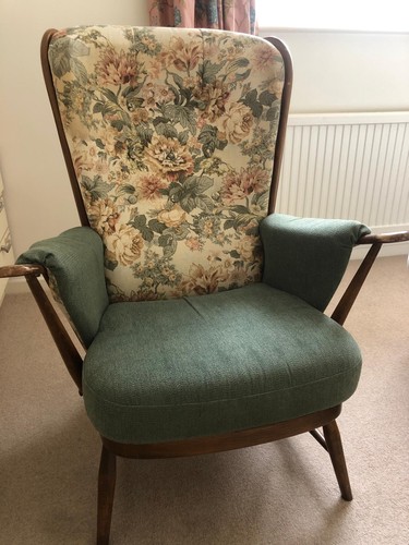 Ercol evergreen highback - evergreen,