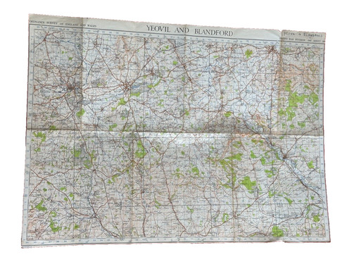 Ordnance survey one inch war - survey,