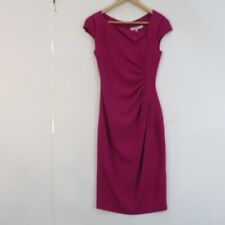 LK Bennett London DR/Davina Magenta Womens Shift Midi Dress Size UK6 RRP £195 