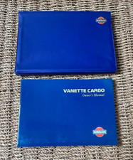 94-99 NISSAN VANETTE CARGO OWNERS HANDBOOK MANUAL & WALLET Print 1998