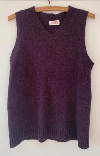 Toast neck wool tank vest - toast,