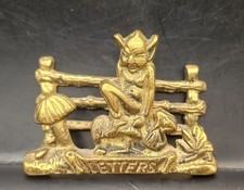Vintage Brass Letter Rack