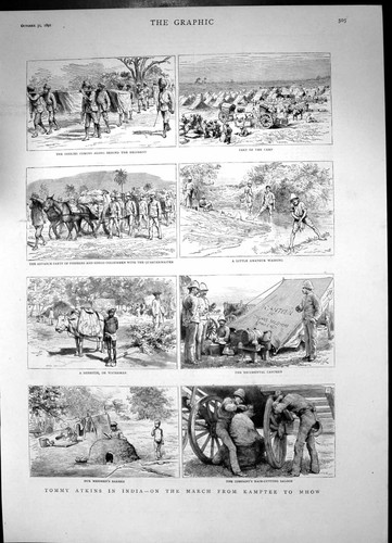 Antique old print tommy - tommy, atkins
