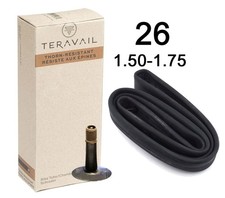Teravail Thorn-Resistant Bicycle Inner Tube, 26" x 1.50-1.75", Schrader Valve