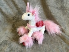 Tesco Unicorn Toy Misty Pink Soft Stuffed Toy Plush Cuddly Teddy 2005