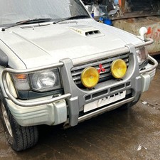 Front Chrome Bull Bar With Spot Lights / See Desc for PAJERO V21W MK2 2.4