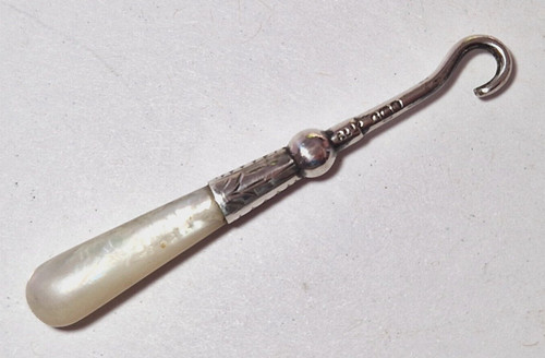 6cm mother pearl and - 6cm, silver
