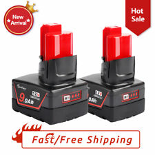 2X Milwaukee M12 9Ah 12V