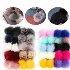 Faux Fur Pom Pom Ball 20Pack DIY Fur Pom Poms for Hats Shoes Scarves Bag Pompoms