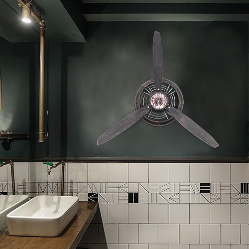 Propeller aeroplane metal wall - aeroplane,