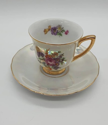 Vintage rgk pearlescent teacup - vintage,