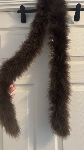 Vintage real ostrich feather - real,