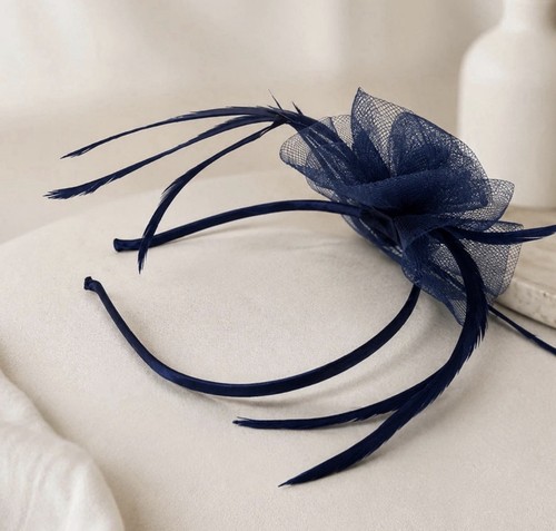 Style josie navy net flower - net,