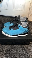 Jordan 3 Retro Powder Blue Mens Size 9 UK Good Condition