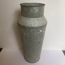 Vintage Large Rustic Galvanised Milk Churn Garden Planter Wedding Florist Prop