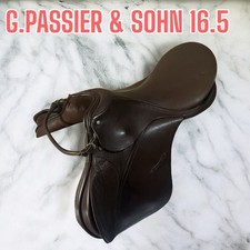 G.PASSIER & SOHN Brown Riding Saddle,Horse Saddle Size 16.5