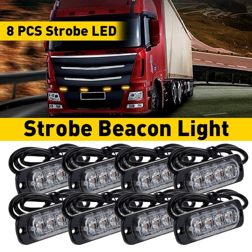 8pcs led amber lightbar - led,