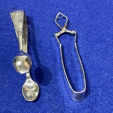 Antique epns sugar tongs - epns,