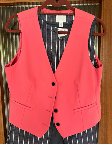 Ladies suit waistcoat pink - suit,