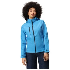 Ladies Waterproof SoftShell Jacket Regatta Venturer Full-Zip Hooded Coat Walking