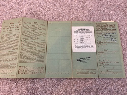 Vintage car log - log, book,