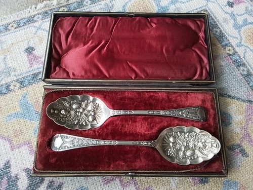 Antique pair victorian berry - pair,