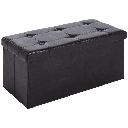 Storage ottoman bench faux - storage,