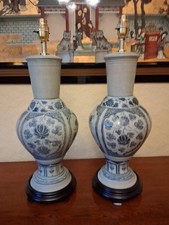 Pair of Celadon Flower design