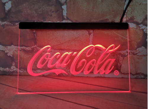 Led neon light sign - light, coca
