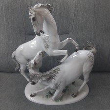 Rosenthal porcelain figurine horse group stallion horse 42 cm