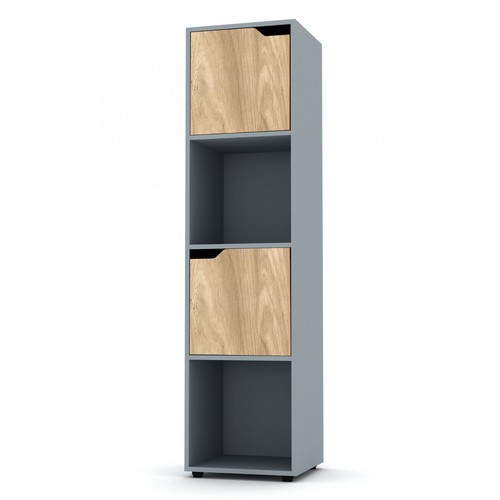 Grey cube bookcase - 4, 8