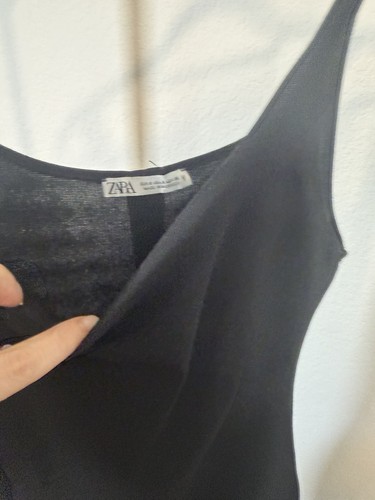 Zara black solid knit - zara,